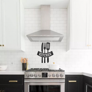 שלט 'Kitchen' עם מזלג